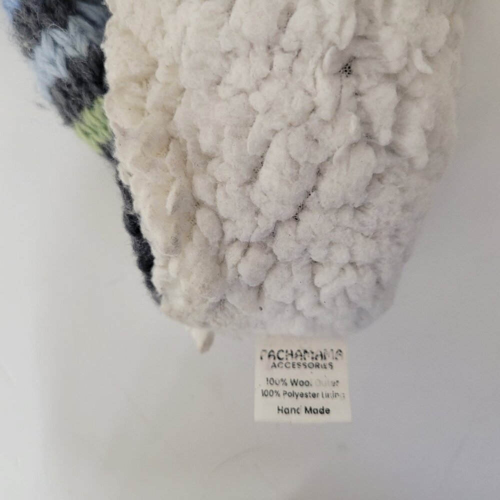 Pachamama Striped Knit Wool Hat with PomPom - Picture 5 of 6
